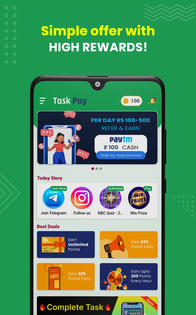 TaskPay - Daily Task & Reward app